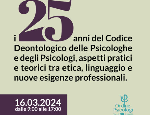 I 25 anni del Codice Deontologico delle Psicologhe e degli Psicologi